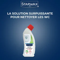 Starwax Désinfectant nettoyant gel javel WC 750 ml Outlet