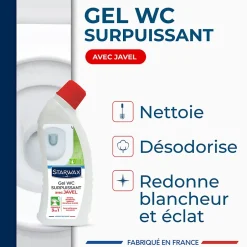 Starwax Désinfectant nettoyant gel javel WC 750 ml Outlet