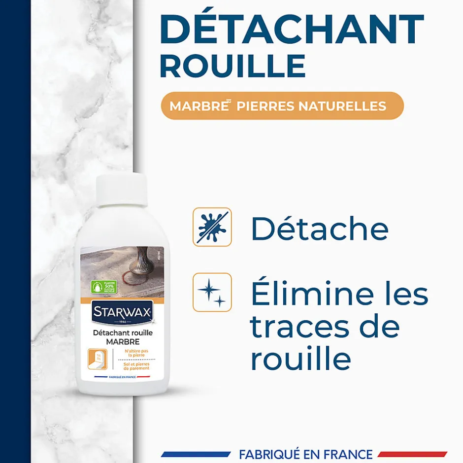 Starwax Détachant rouille marbre et pierres naturelles 250ml
