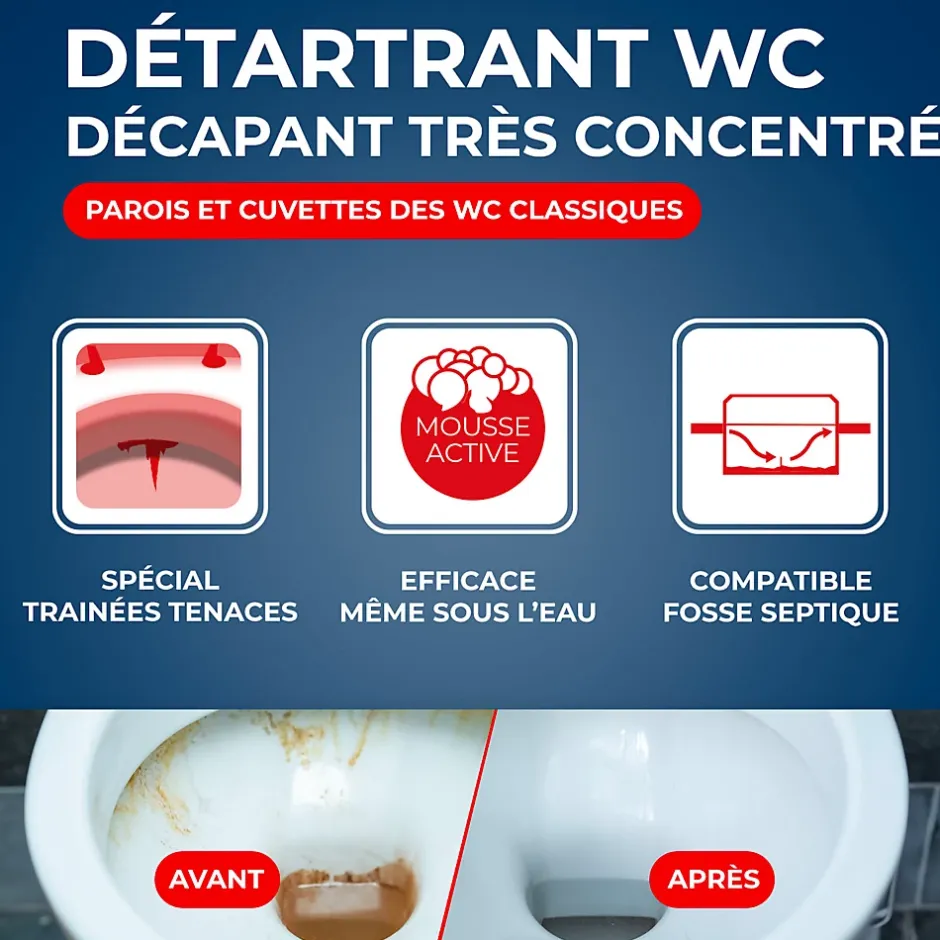 Starwax Détartrant en poudre sanitaire 1 kg Clearance