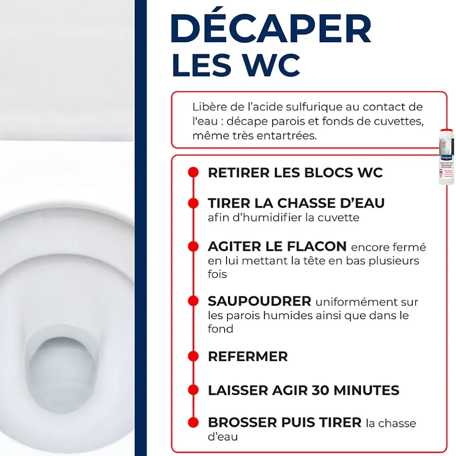 Starwax Détartrant en poudre sanitaire 1 kg Clearance