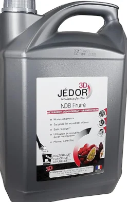 Le Plus De L'Entretien Détergent Jedor 2D sans rincage - Bidon 5l - Parfum Fruité