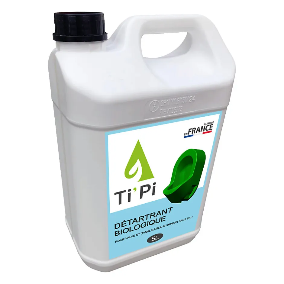 Ti'Pi Détratrant biologique pour valve et canalisations - WC et Urinoir - 5L