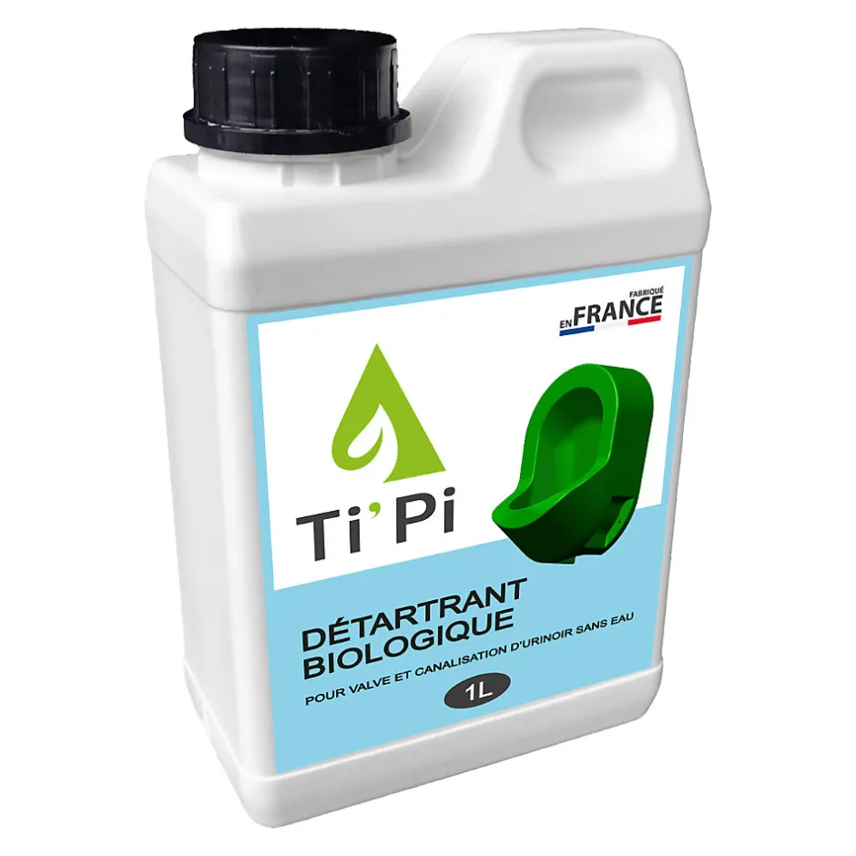 Ti'Pi Détratrant biologique universel 1 litre - Multifonctions - Valve et canalisations - Pratique - Equipé d'un bouchon doseur