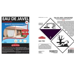Qualipro Eau de javel concentrée qualité professionnelle 9,6% 36° 20L
