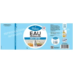 Phebus Eau déminéralisée anti-tartre Phébus 1L