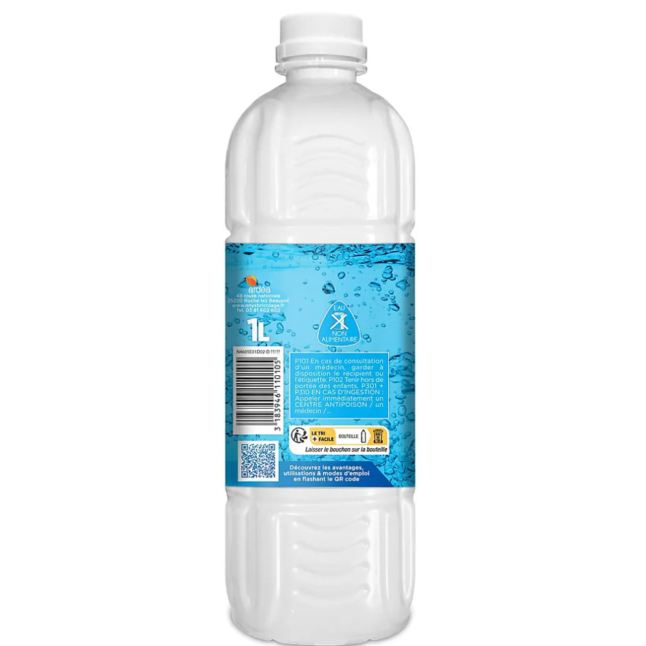 Onyx Eau déminéralisée pour fers à vapeur et des décolleuses papiers peints 1L