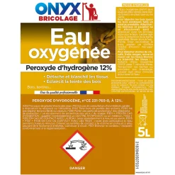 Onyx Eau Oxygénée 12% pour bois et textiles 5L Sale