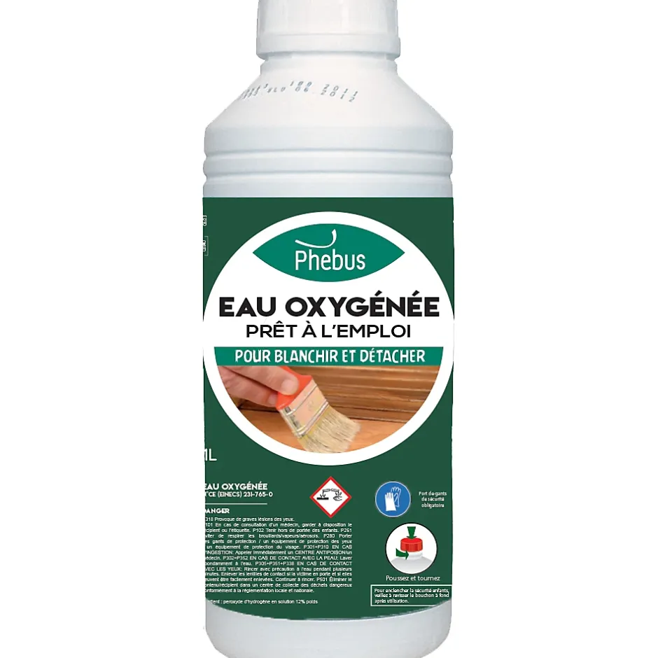 Phebus Eau oxygénée prêt à l'emploi 1L 12% New