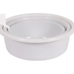 Eda Plastique Lot de 3 cuvettes rondes - 27 / 31 / 35 cm - Blanc