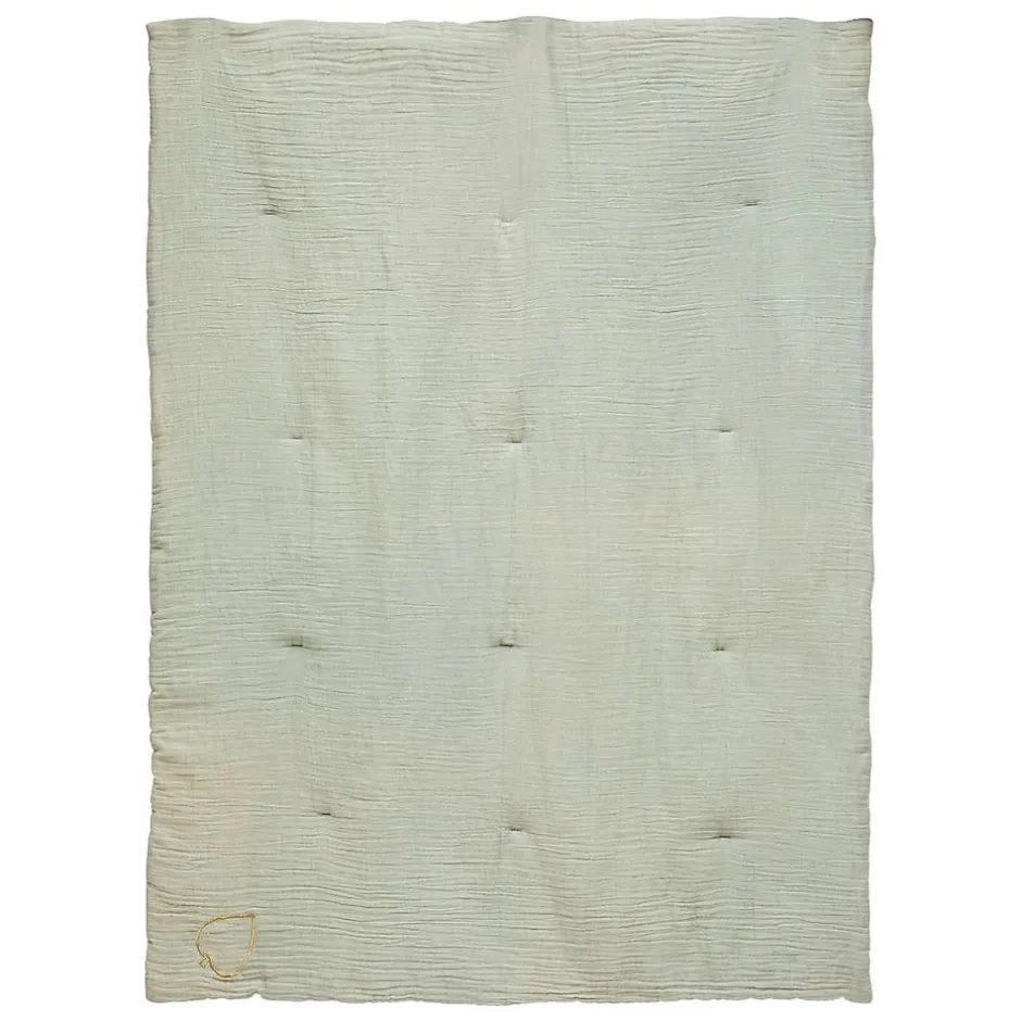 Atmosphera Créateur D'Intérieur Edredon "Lili" en gaze de coton 100x140cm blanc - Atmosphera