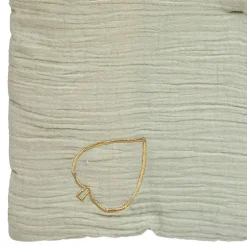 Atmosphera Créateur D'Intérieur Edredon "Lili" en gaze de coton 100x140cm blanc - Atmosphera