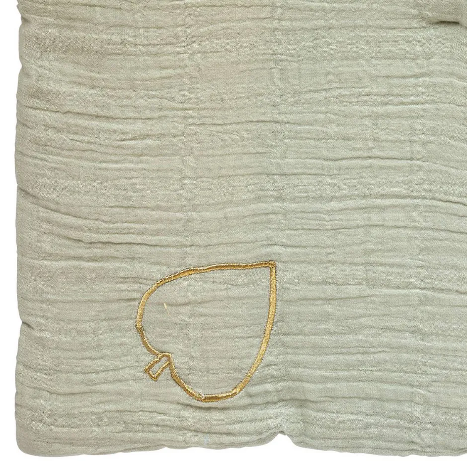 Atmosphera Créateur D'Intérieur Edredon "Lili" en gaze de coton 100x140cm blanc - Atmosphera