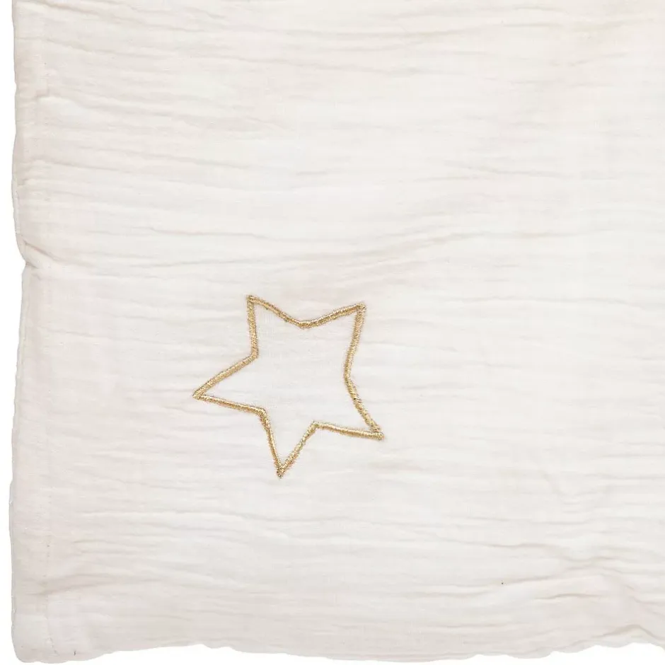 Atmosphera Créateur D'Intérieur Edredon Lili en gaze de coton 100x140cm blanc - Atmosphera Outlet