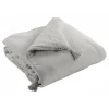 L'Effet Papillon Edredon ou Bout de lit "Gaïa" toutes dimensions "Gaze de Coton" - Gaïa Nuage - 150 x 150 cm