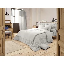 L'Effet Papillon Edredon ou Bout de lit "Gaïa" toutes dimensions "Gaze de Coton" - Gaïa Nuage - 150 x 150 cm