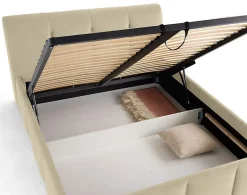 Lisa Design Elysia - lit coffre - 140x190 - en velours - sommier inclus - Sale