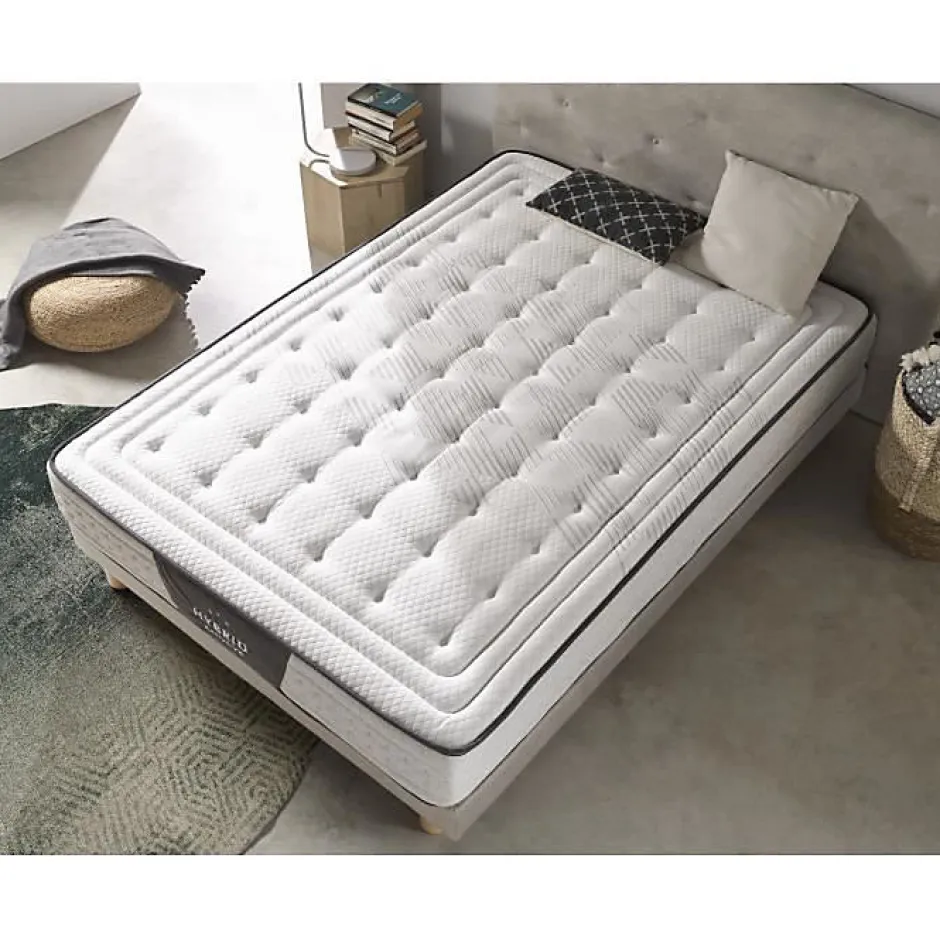 Eccox Ensachage matelas à ressorts 120x180 cm hybride exclusif Fermeté moyen haut.