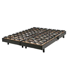 Weber Industries Ensemble 2 sommiers relaxation électrique FLEXPALACE 80x200 + 2 matelas mémoire de forme / Noir
