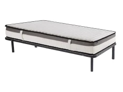 Vente-unique Ensemble 90 x 200 cm cadre à lattes + matelas mousse mémoire de forme ép.19cm - ORTHOMEMORY de YSMÉE