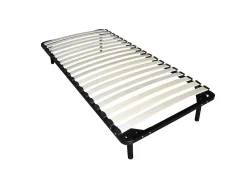Vente-unique Ensemble 90 x 200 cm cadre à lattes + matelas mousse mémoire de forme ép.19cm - ORTHOMEMORY de YSMÉE