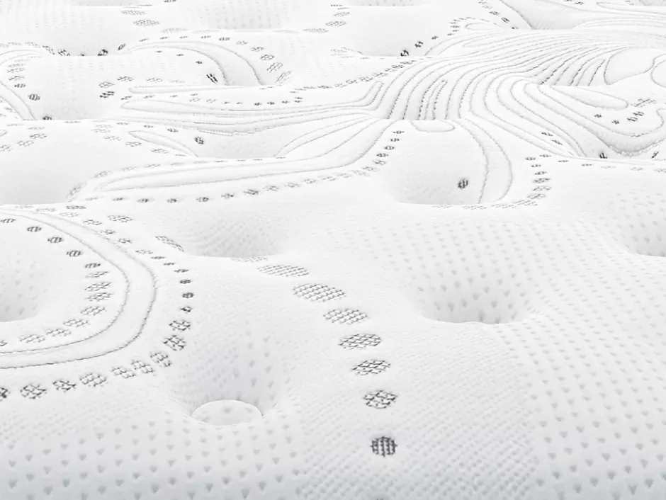 Vente-unique Ensemble 140 x 190 cm sommier + matelas hybride ressorts ensachés et surmatelas intégré ép.30cm - GAMIANI de YSMÉE Discount