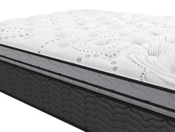 Vente-unique Ensemble 140 x 190 cm sommier + matelas hybride ressorts ensachés et surmatelas intégré ép.30cm - GAMIANI de YSMÉE Discount