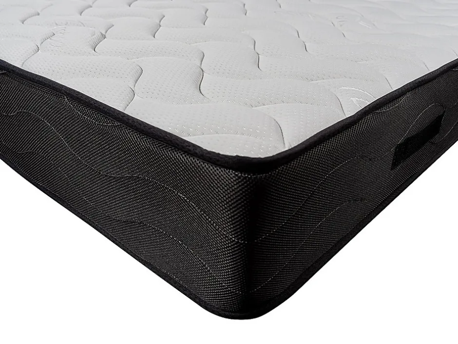 Vente-unique Ensemble 140 x 190 cm sommier coffre naturel clair + matelas ressorts ensachés 7 zones et mémoire de forme ép.24cm - MERISI de Online