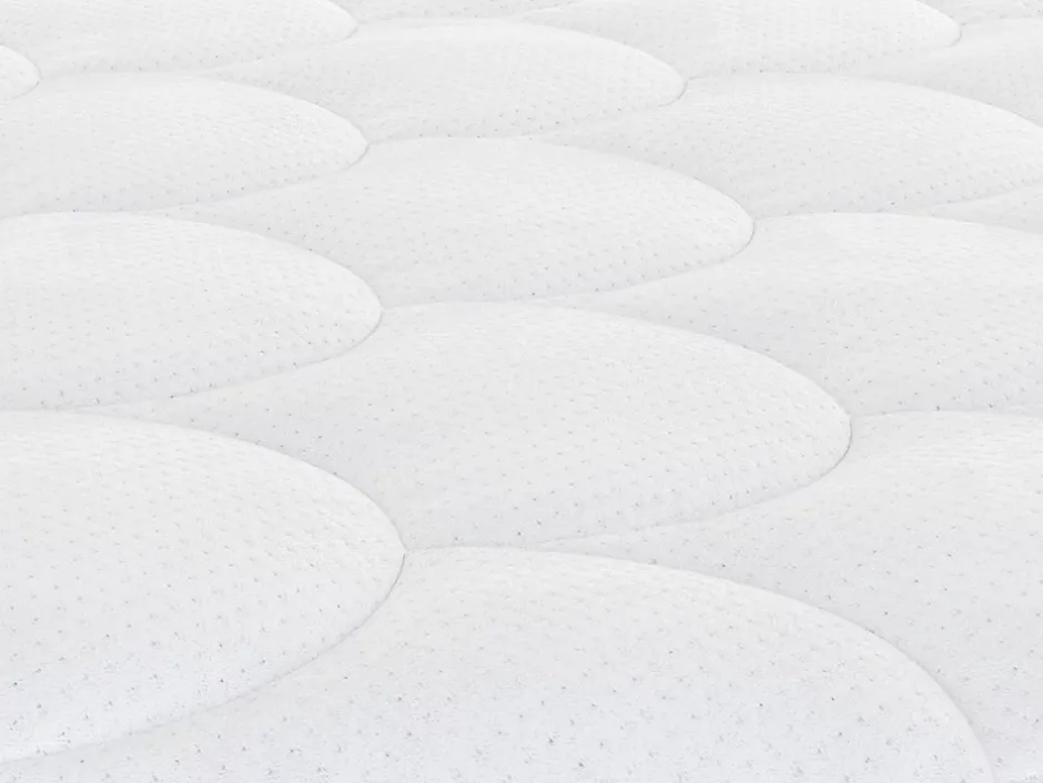 Vente-unique Ensemble 140 x 190 cm sommier coffre blanc + matelas ressorts ensachés et surmatelas intégré ép.29cm - CANTERBURY de YSMÉE