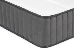 Vente-unique Ensemble 180 x 200 cm sommier coffre blanc + matelas hybride ressorts ensachés 7 zones et mousse haute résilience ép.26cm - AUDACE New
