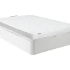 Vente-unique Ensemble 140 x 190 cm sommier coffre blanc + matelas mousse ép.15cm - ZEUS de YSMÉE