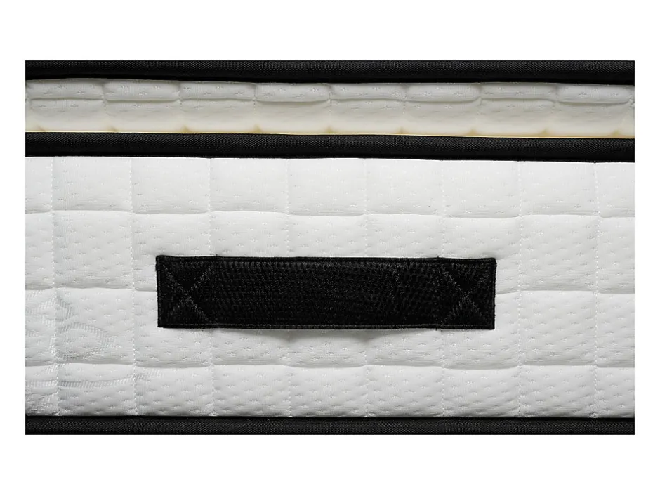Vente-unique Ensemble 180 x 200 cm sommier coffre naturel clair + matelas mousse et coutil bambou ép.23cm - ADANA de NATUREA