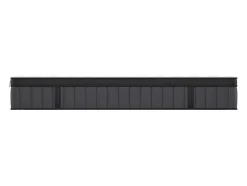 Vente-unique Ensemble 160 x 200 cm sommier coffre blanc + matelas hybride ressorts ensachés 7 zones et gel à mémoire de forme ép.25cm - TOLCA Outlet