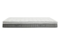 Vente-unique Ensemble 140 x 190 cm sommier coffre blanc + matelas ressorts ensachés et accueil mémoire de forme ép.21cm - VITOGO de YSMÉE Sale
