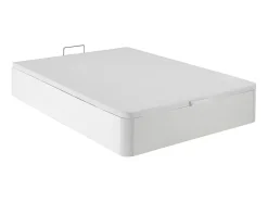 Vente-unique Ensemble 140 x 190 cm sommier coffre blanc + matelas ressorts ensachés et accueil mémoire de forme ép.21cm - VITOGO de YSMÉE Sale