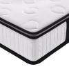 Vente-unique Ensemble 140 x 190 cm sommier coffre naturel clair + matelas ressorts ensachés surmatelas intégré ép.28cm - AMERICAN DREAM de Hot