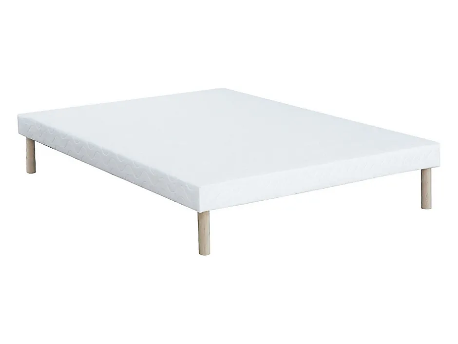 Vente-unique Ensemble 160 x 200 cm sommier tapissier + matelas ressorts ensachés 7 zones surmatelas intégré et coutil bambou ép.26cm - MIREZA Sale