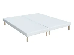 Vente-unique Ensemble 180 x 200 cm sommier tapissier + matelas hybride ressorts ensachés 7 zones et mémoire de forme ép.30cm - OLIANE de YSMÉE
