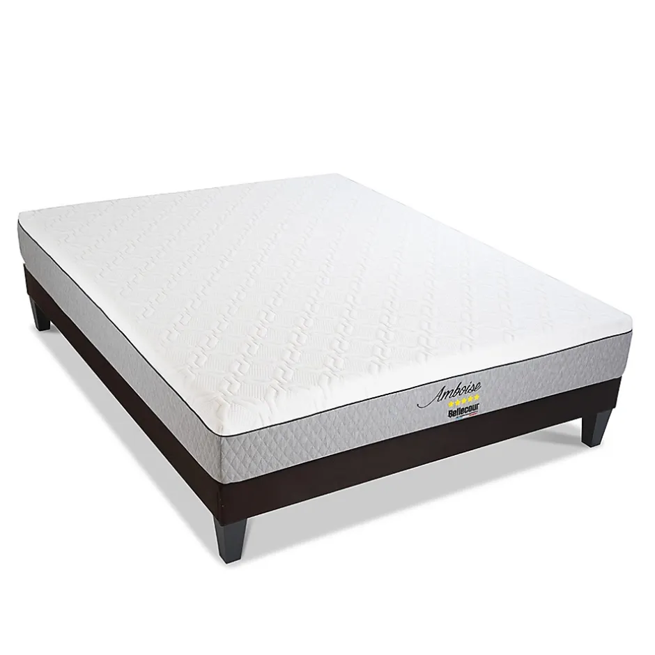 Bellecour Ensemble Amboise 90x200 cm Matelas Mousse + Sommier Bois Online
