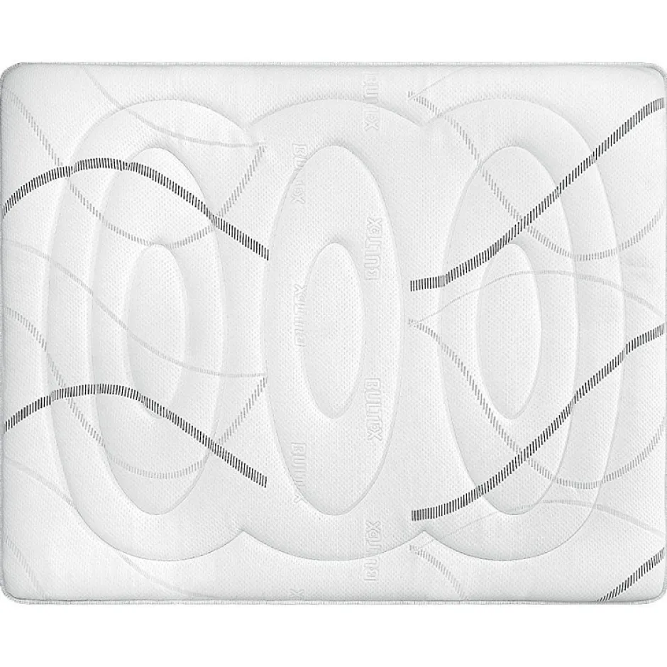 Bultex Ensemble ULTIMUM + Sommier confort ferme vigoroso deco + pieds 180x200 Jersey Gris foncé Mousse