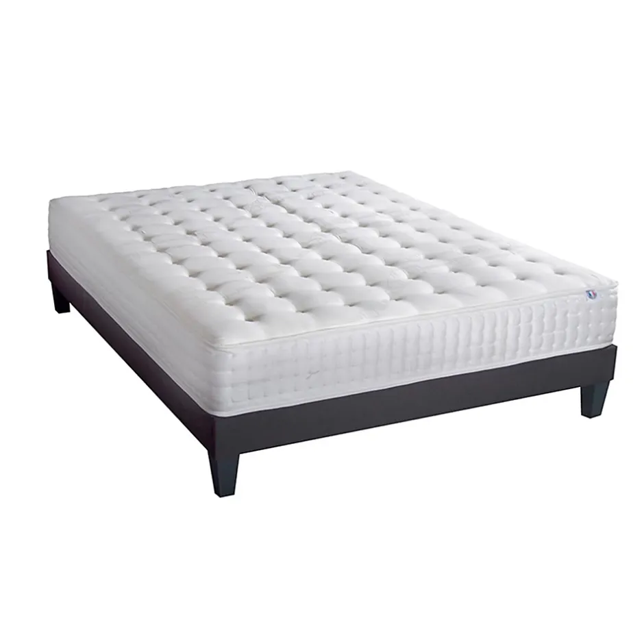 Bellecour Ensemble Châtelet 180x200 cm Matelas Mousse + Sommier Bois