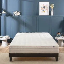 Bellecour Ensemble Châtelet 180x200 cm Matelas Mousse + Sommier Bois