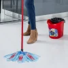 Juanio Ensemble complet de seau avec balai à franges, poignée et essoreuse torsion, capacité 10 L Online