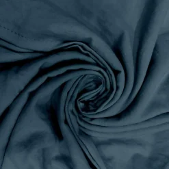 Soleil D'Ocre Ensemble couette et parure 5 Pièces BOHEME bleu canard pour lit en 90x190 cm, par