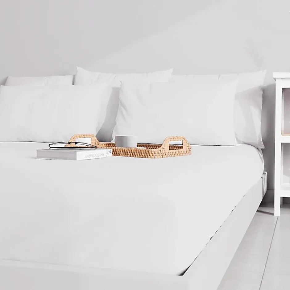 Soleil D'Ocre Ensemble couette et parure 7 Pièces BOHEME blanc pour lit en 160x200 cm, par Online