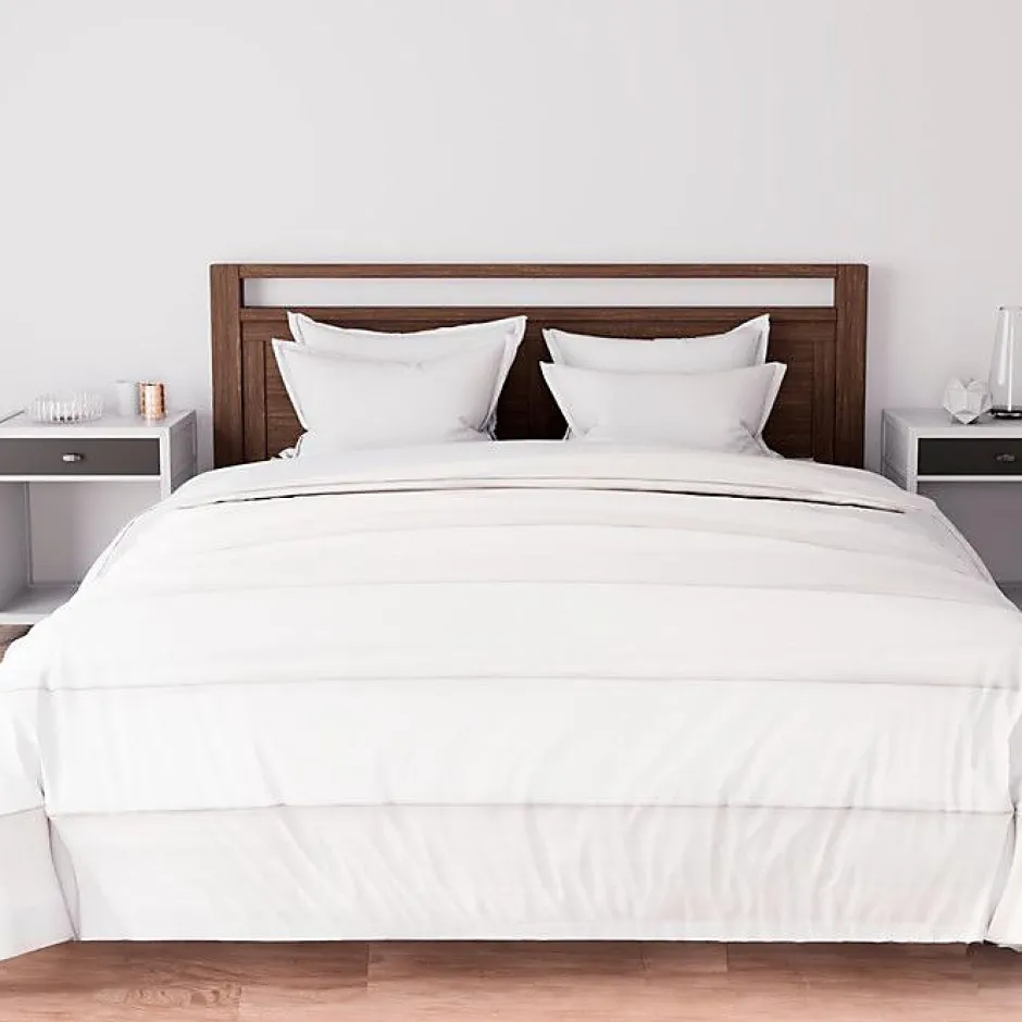 Soleil D'Ocre Ensemble couette et parure 7 Pièces BOHEME lin pour lit en 160x200 cm, par Discount