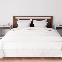 Soleil D'Ocre Ensemble couette et parure 7 Pièces BOHEME blanc pour lit en 140x190 cm, par