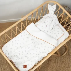Sevira Kids Ensemble coussin et couverture pour berceau et couffin Melody Hot