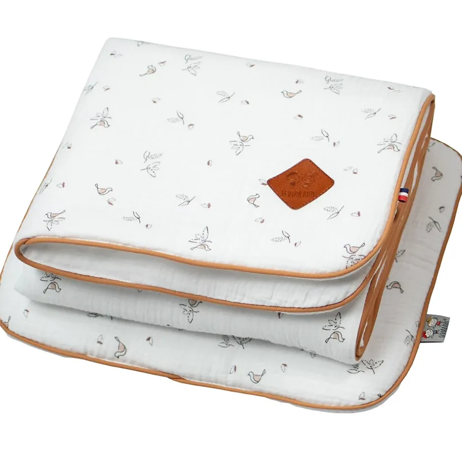 Sevira Kids Ensemble coussin et couverture pour berceau et couffin Melody Hot