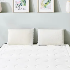 Olympe Literie Ensemble Cristal 90x200 cm Matelas Mousse + Sommier Métal